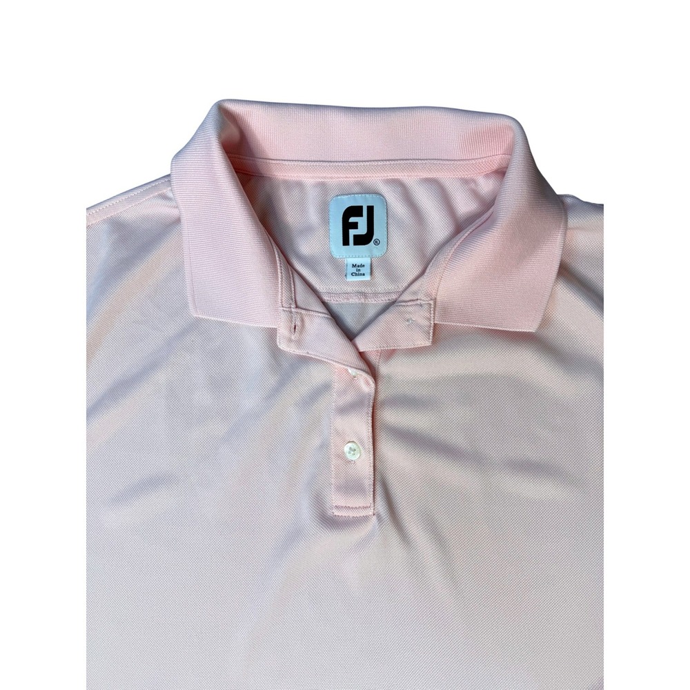 LNWOT FootJoy Mens ProDry Performance Mesh Golf Polo Shirt Light Pink Size XL